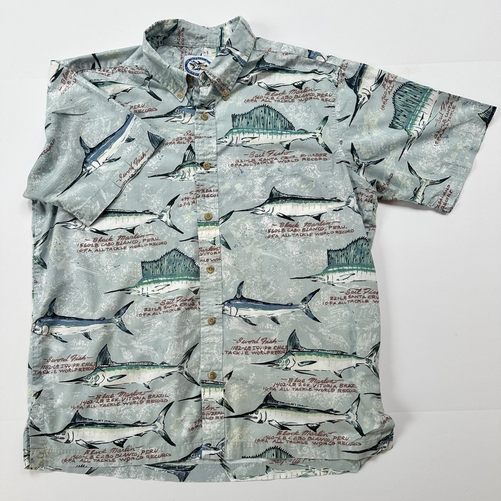 Men’s AFTCO Blue Water Wear Shirt
Size Large​​